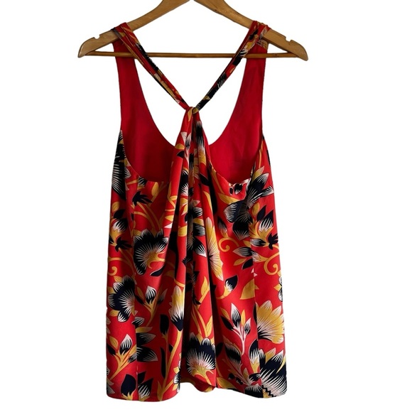 J. Crew silk floral sleeveless loose fit blouse size 12T excellent condition - Picture 5 of 12